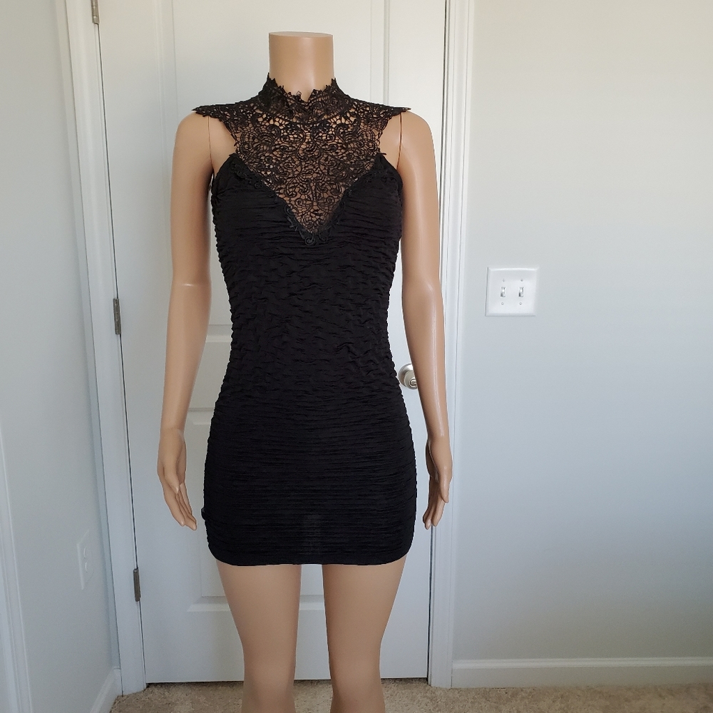 Black Party dress with lace